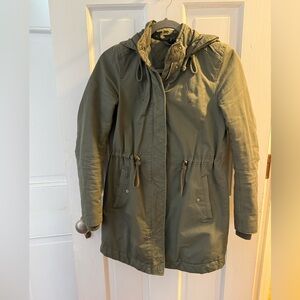 H&M Olive Green Hooded Jacket